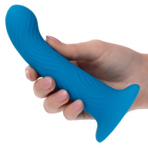 CALEXOTICS  WAVE RIDER RIPPLE ANAL PLUG BLUE